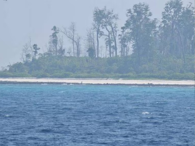 A picture taken on an Indian government trip to the island. (Supplied: Andaman and Nicobar Police)